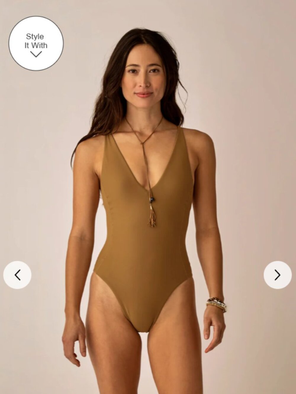 Carve Designs One-Piece Swimsuit in Brown